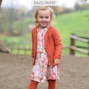 Vorschaubild Flanellkleid langarm Rosen