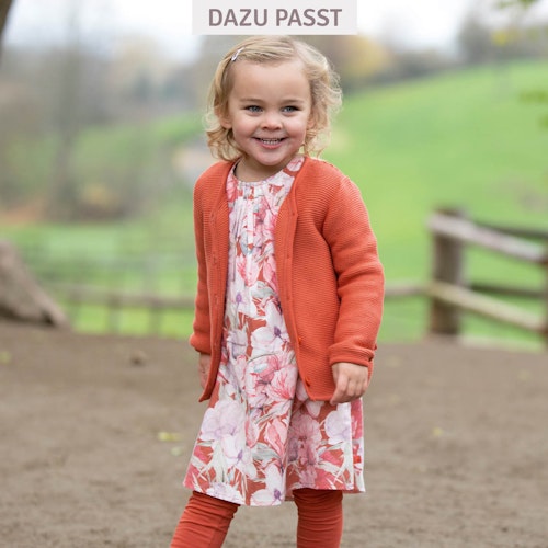 Flanellkleid langarm Rosen