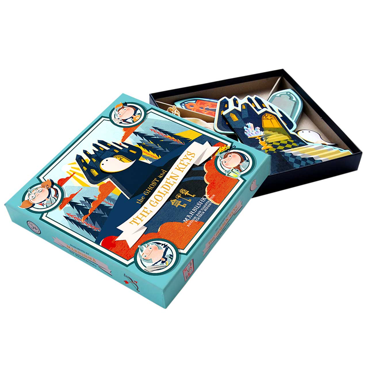 Kooperatives Brettspiel The Golden Keys (5-99 Jahre)