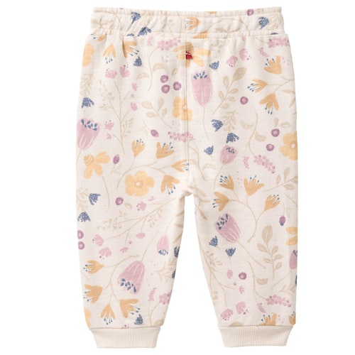 Weiche Sweathose Blümchen beige