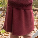 Vorschaubild Warmer Woll Rock mit Strickbund