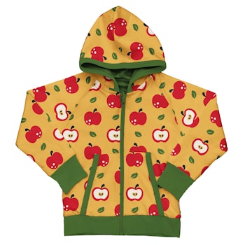 Kapuzenjacke zum Wenden Apfel gelb