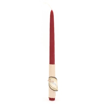 2x Maya Licht –Palmölfreie Kerze 27cm beerenrot