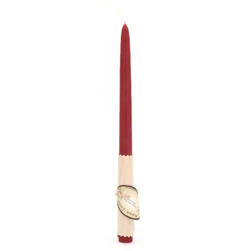 2x Maya Licht –Palmölfreie Kerze 27cm beerenrot