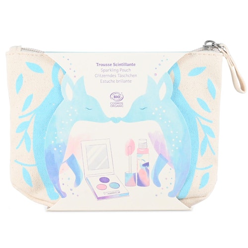 Kinder Kosmetik-Tasche mit Inhalt - Blau 17 x 12 x 6 cm