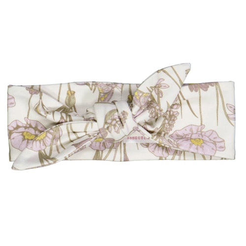 Edles Haarband Blümchen creme