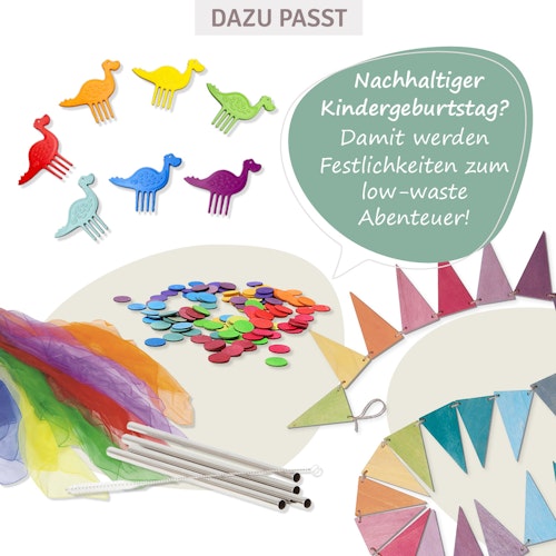 Rooaar! 7er Set Dino Piekser für Snacks