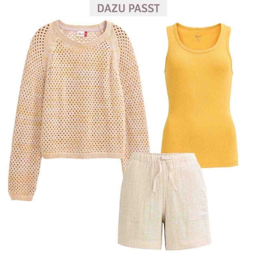 Luftige Damen Musselin Shorts