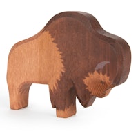 Bison Holzfigur 12,8 cm