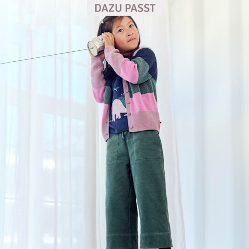 Hochwertige Strickjacke Blockdesign