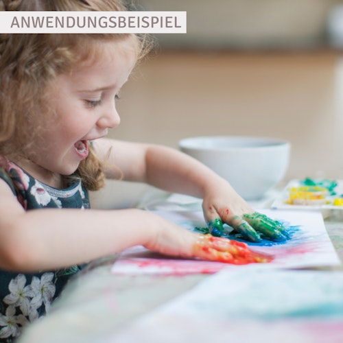 Bio Fingerfarben für klein Kinder 4er Set AKI