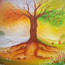 Vorschaubild Silhouette Baukje Exler - Baum der Jahreszeiten