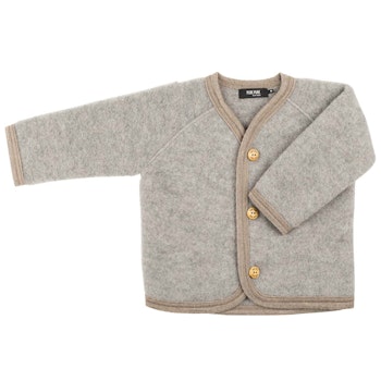Baby Fleecejacke aus Schurwolle mauve