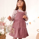 Vorschaubild Festes Feincord Latzkleid