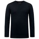 Vorschaubild Herren Langarmshirt Wolle schwarz M