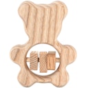 Vorschaubild Babyrassel Bär aus Holz für Babys ab 0 M.