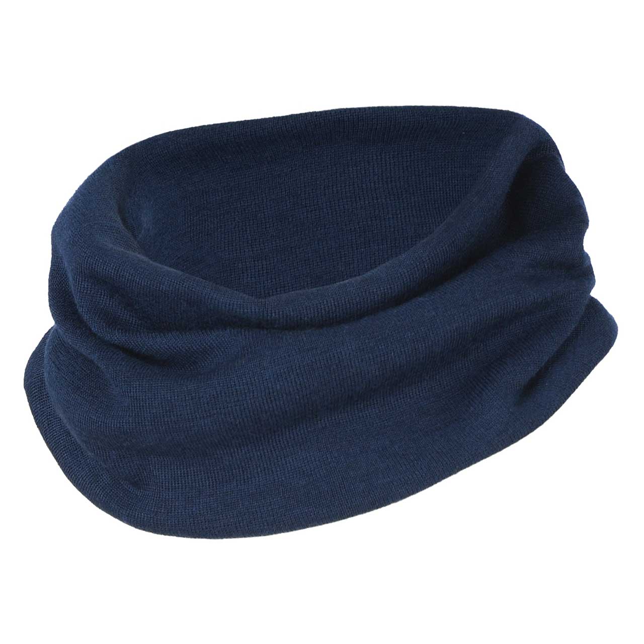 Schlauchschal marine Wolle Seide 3-10 Jahre