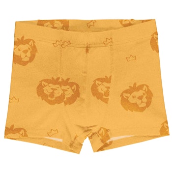 Boxershorts Löwen einfarbig gelb