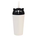 Vorschaubild Bestie Sippy isolierter Trinkbecher Edelstahl mit Trinkhalm Katze 720 ml