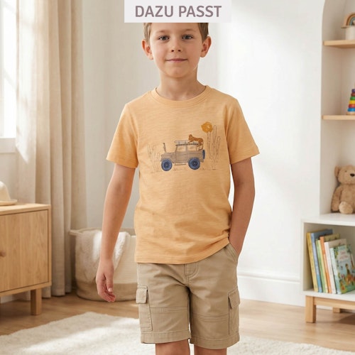 Leichtes T-Shirt Tukan dunkelblau