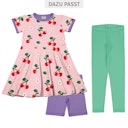 Vorschaubild Flatterkleid kurzarm mit Alloverprint 