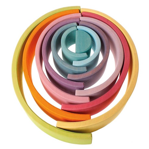 Großer Regenbogen pastell 36,5 cm, 12-teilig