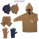 Vorschaubild Fingerhandschuhe Umschlagbund Wolle Seide