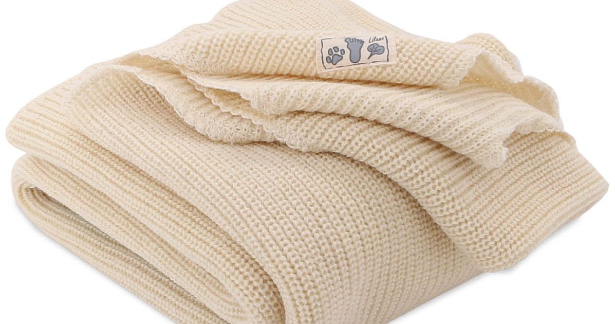 Lilano Babydecke Wolle natur online kaufen