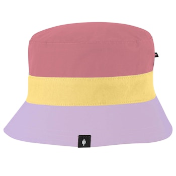 Kinder Fischerhut Block-Design mauve