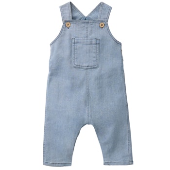 Robuste Twill-Stretch Latzhose hellblau