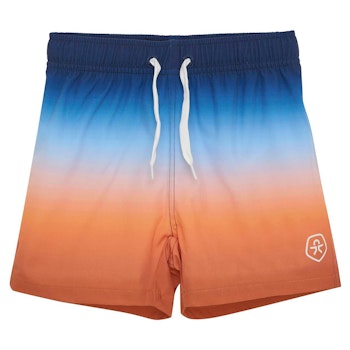 Farbverlauf Badeshorts blau-orange