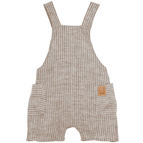 Luftig, lockere Latzhose Leinen