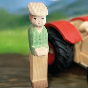 Jungbauer Traktorfahrer Figur Höhe 15 cm