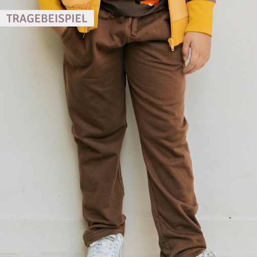 Sweathose mit Kordelzug und Bündchen