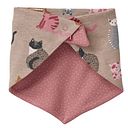Vorschaubild Wende Dreiecktuch Katzen beige