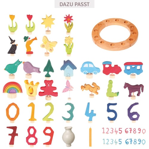 Grimms Geburtstagsring natur 12 Jahre (22cm)