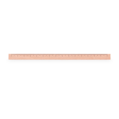 Holz-Lineal 15 cm Quadratlineal