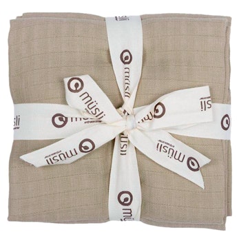 Stoffwindel 2er-Pack hellbraun 75 x 75 cm