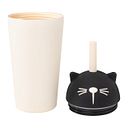 Vorschaubild Bestie Sippy isolierter Trinkbecher Edelstahl mit Trinkhalm Katze 720 ml