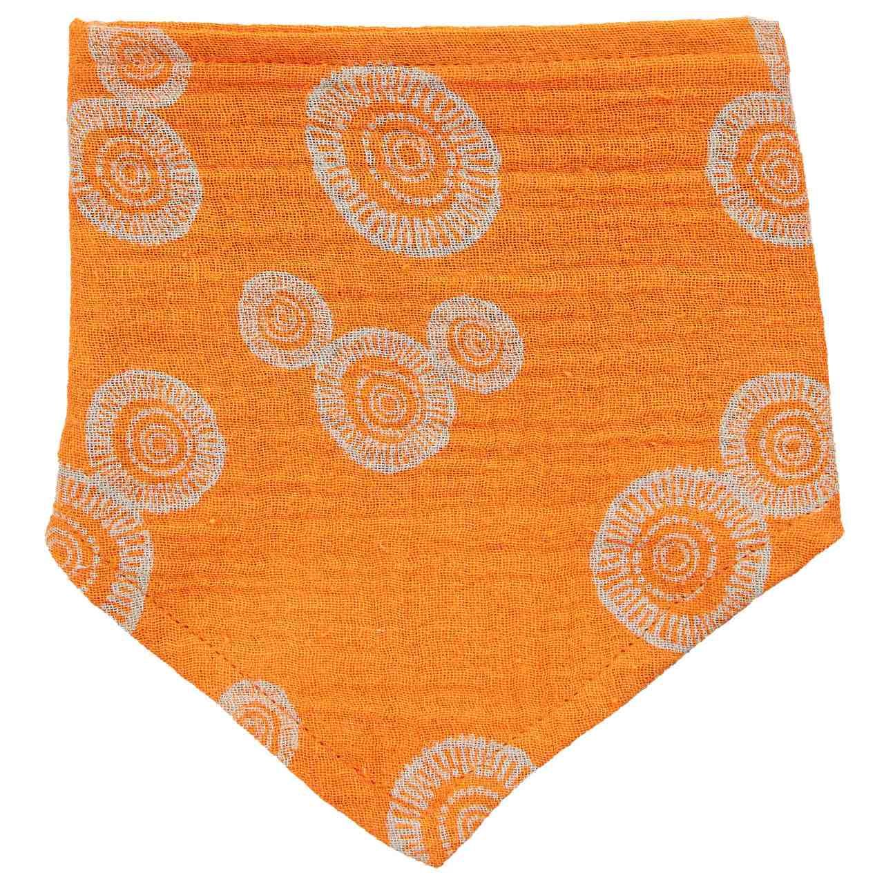 Musselin Dreiecktuch rost-orange