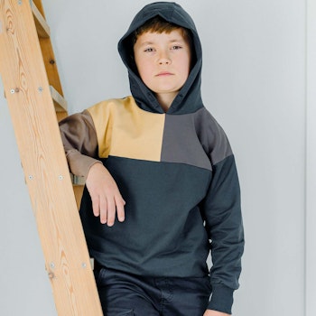 Kapuzen Pullover dunkelblau