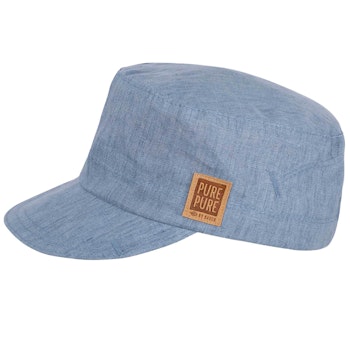 Leichte Leinen Capi verstellbar jeans-blau