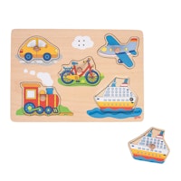Sound- & Steckpuzzle - 5 tlg - Fahrzeuggeräusche