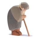 Vorschaubild Hirte gebeugt mit Stab - Krippenfigur aus Holz 12 cm