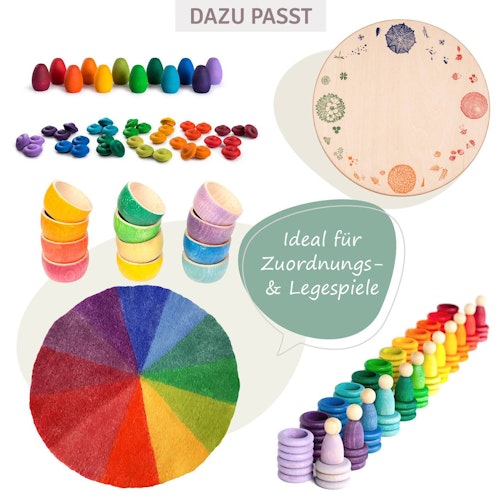 Farbenkreis aus Filz