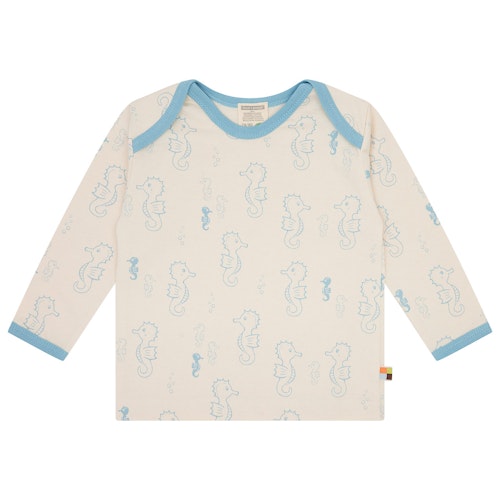 Leichtes Shirt langarm Seepferdchen