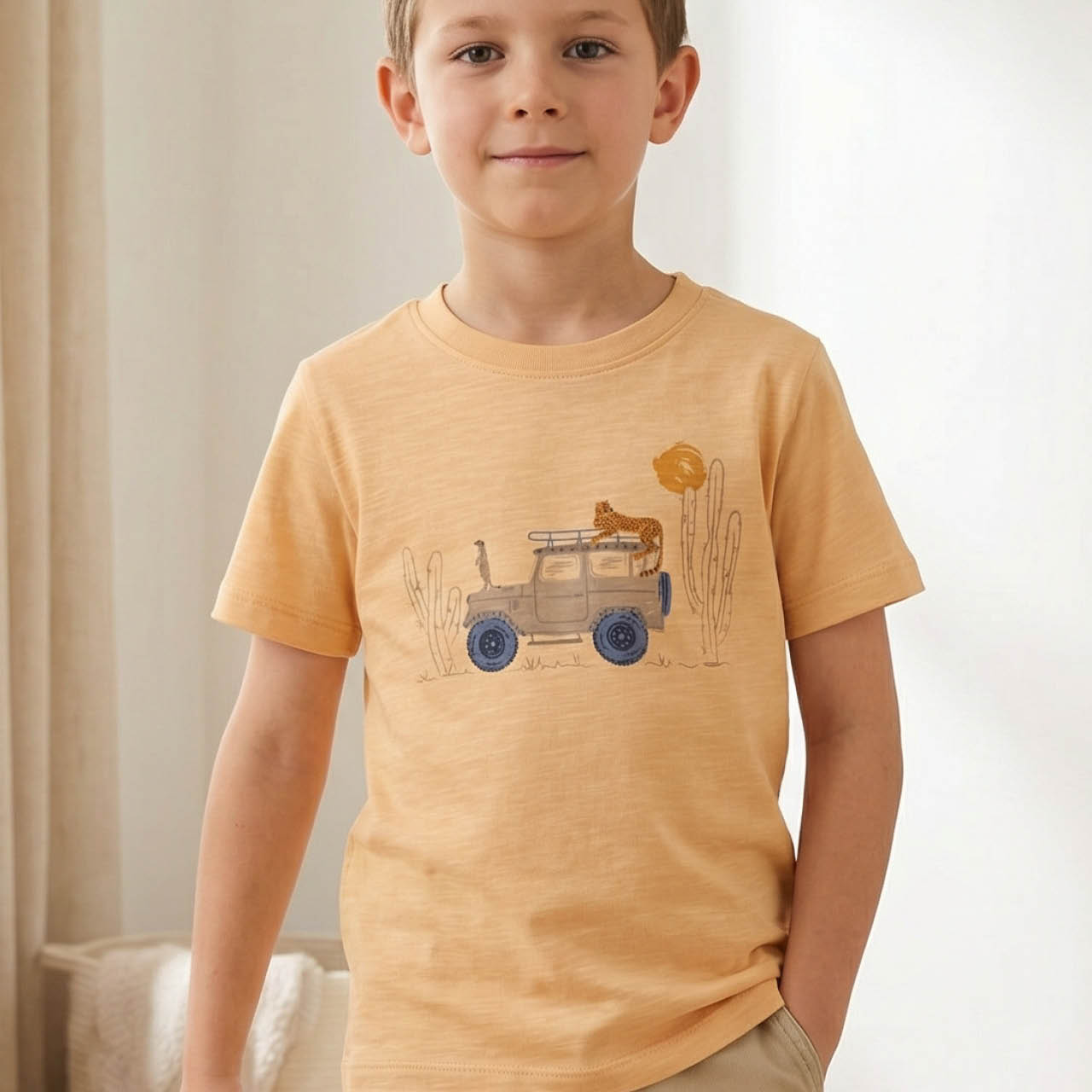 Leichtes T-Shirt Tukan dunkelblau