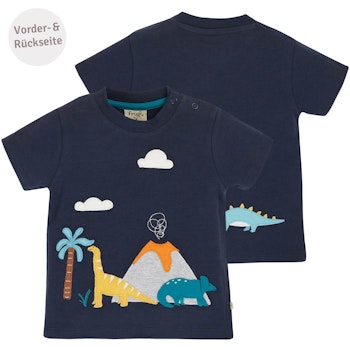 T-Shirt Schnecke Aufnäher indigo