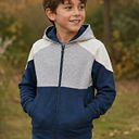 Vorschaubild Sweatjacke Colourblock grün