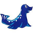 Vorschaubild 2er Set Wasserspieltiere schwimmend Neopren Seerobbe Fisch